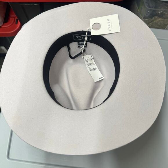 WYETH Women\'s Silver Gray River 100% Fedora Hat One Size NWT main image 4